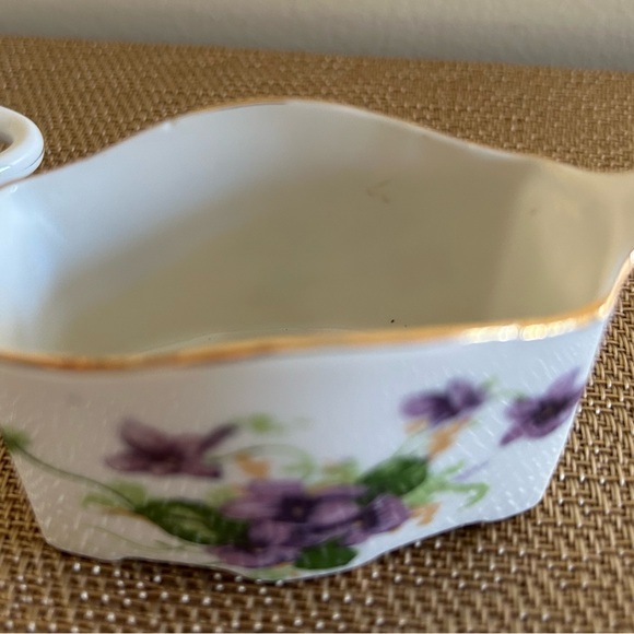 Vintage Norcrest Transferware Miniature Sugar and Creamer Voilet Flowers set, - Picture 11 of 16